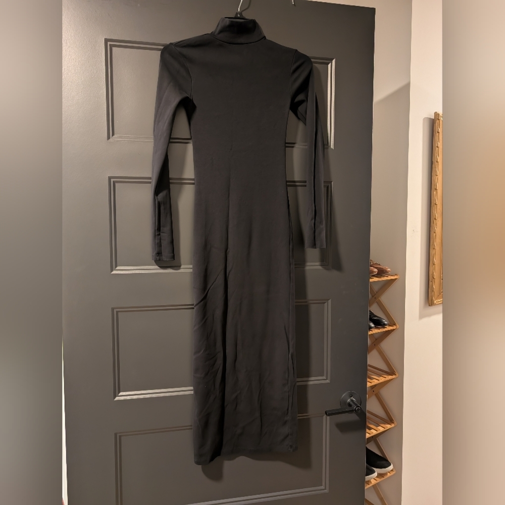Pull&Bear Black Long Sleeve Dress